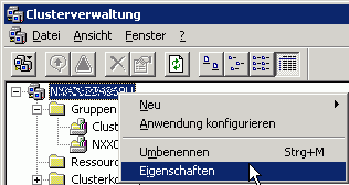 Clusterverwaltung Sicherheitseinstellungen